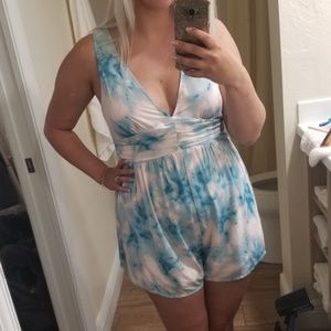 Forever 21 tie dye romper